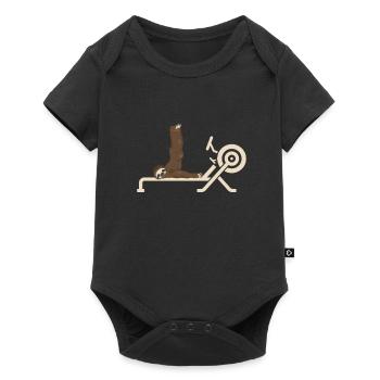 Erg Ergometer And Rowing Exercise Machine Rowing - Baby Premium short-sleeve bodysuit - black - Front