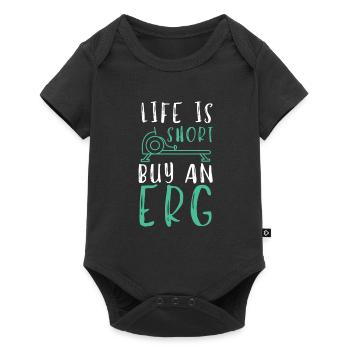 Erg Ergometer And Rowing Exercise Machine Rowing - Baby Premium short-sleeve bodysuit - black - Front