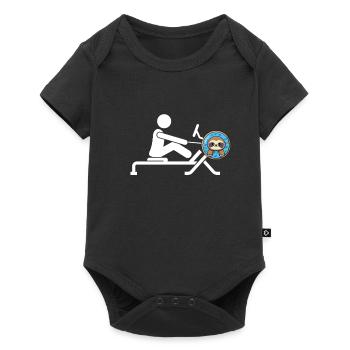 Erg Ergometer And Rowing Exercise Machine Rowing - Baby Premium short-sleeve bodysuit - black - Front