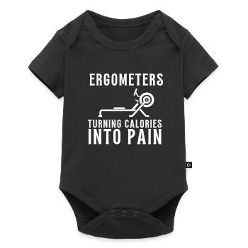Erg Ergometer And Rowing Exercise Machine Rowing - Baby Premium short-sleeve bodysuit - black - Front
