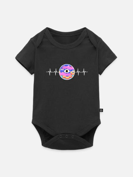 Psychedelic Research Volunteer - Baby Premium Kurzarmbody - Schwarz
