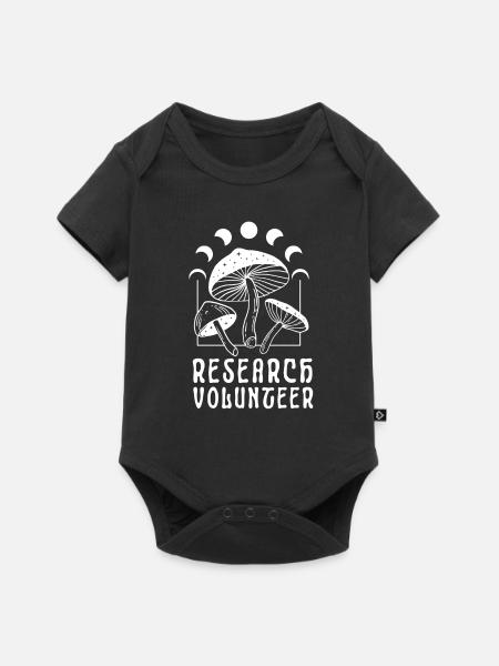 Psychedelic Research Volunteer - Baby Premium Kurzarmbody - Schwarz