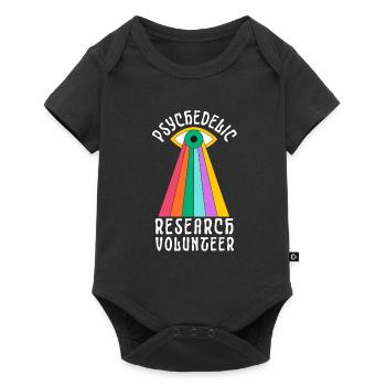 Psychedelic Research Volunteer - Baby Premium Kurzarmbody - Schwarz - Vorne