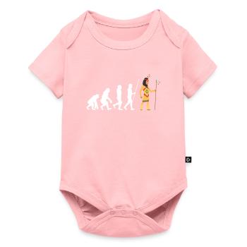 Native American Indian Abenaki - Baby Premium Kurzarmbody - Rosa - Vorne