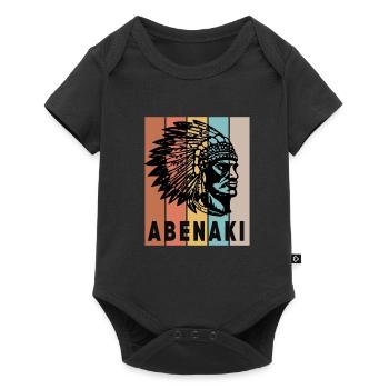 Native American Indian Abenaki - Baby Premium short-sleeve bodysuit - black - Front