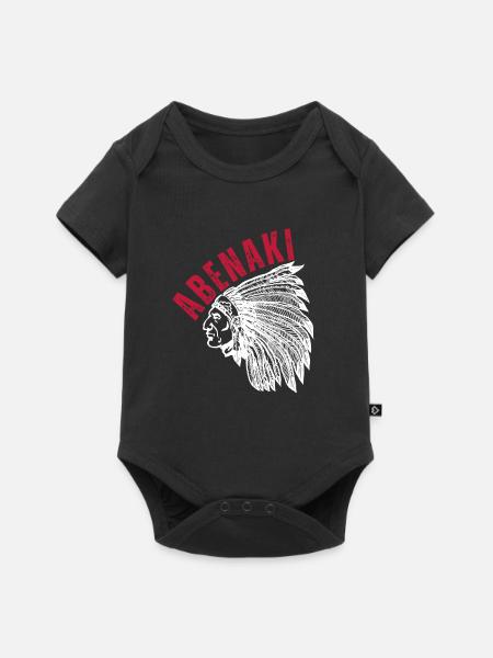Native American Indian Abenaki - Baby Premium Kurzarmbody - Schwarz