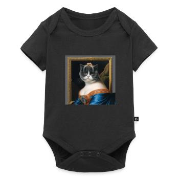 Cat Art History - Baby Premium short-sleeve bodysuit - black - Front