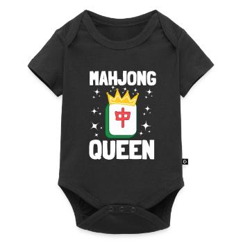 Cats Playing Mahjong - Baby Premium short-sleeve bodysuit - black - Front
