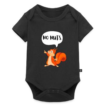 Peanut Allergy Awareness Peanut Allergic - Baby Premium Kurzarmbody - Schwarz - Vorne