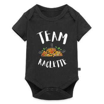 Swiss Cheese Fondue Raclette - Baby Premium short-sleeve bodysuit - black - Front