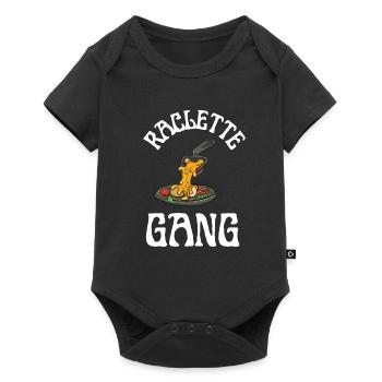 Swiss Cheese Fondue Raclette - Baby Premium short-sleeve bodysuit - black - Front