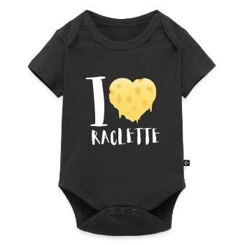 Swiss Cheese Fondue Raclette - Baby Premium short-sleeve bodysuit - black - Front