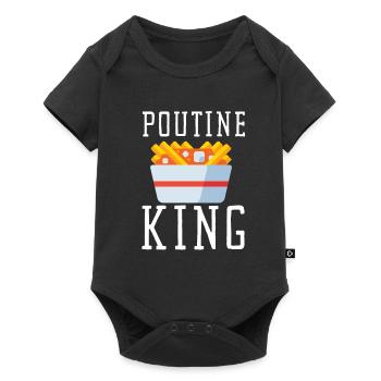 Cheese Curds Gravy Mix Canada Poutine - Body à manches courtes Premium Bébé - noir - Devant
