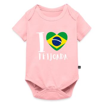 Brazil Brazilian Pork Bean Stew Feijoada - Baby Premium Kurzarmbody - Rosa - Vorne
