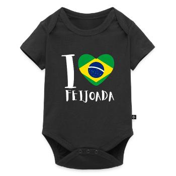 Brazil Brazilian Pork Bean Stew Feijoada - Baby Premium Kurzarmbody - Schwarz - Vorne