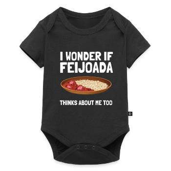 Brazil Brazilian Pork Bean Stew Feijoada - Baby Premium Kurzarmbody - Schwarz - Vorne