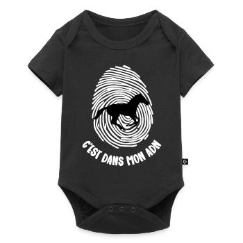 mon adn - Body à manches courtes Premium Bébé - noir - Devant