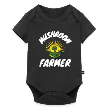 Mushroom Cultivation Farmer - Baby Premium short-sleeve bodysuit - black - Front