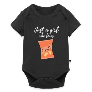 Just A Girl Who Loves Potato Chips - Baby Premium short-sleeve bodysuit - black - Front