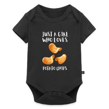Just A Girl Who Loves Potato Chips - Baby Premium short-sleeve bodysuit - black - Front