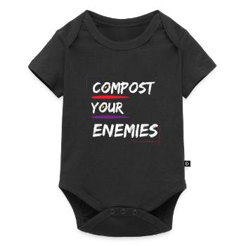 Compost Your Enemies - Baby Premium short-sleeve bodysuit - black - Front