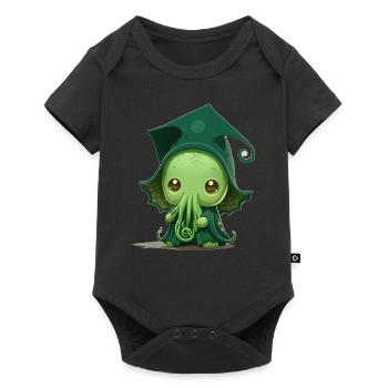 Ein süßer Baby-Cthulhu - Baby Premium Kurzarmbody - Schwarz - Vorne