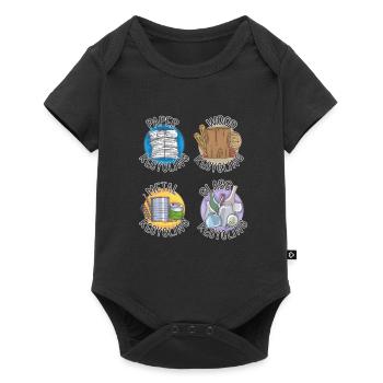 Recycler, j’aime recycler - Body à manches courtes Premium Bébé - noir - Devant