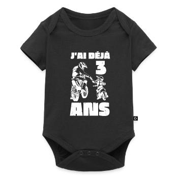 Motocross Moto Père Et Fille Une Équipe pour La - Baby Premium Kurzarmbody - Schwarz - Vorne