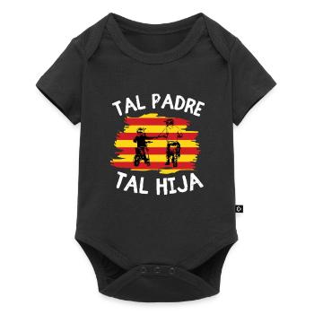 Tal Padre Tal Hijo Motocross Moto Desporte - Baby Premium Kurzarmbody - Schwarz - Vorne