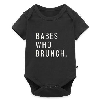 Babes Who Brunch Squat - Body à manches courtes Premium Bébé - noir - Devant