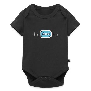 Future Zoologist Birthday Wildlife - Baby Premium short-sleeve bodysuit - black - Front