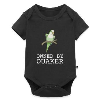 Blue Quaker Parrot Maman - Body à manches courtes Premium Bébé - noir - Devant