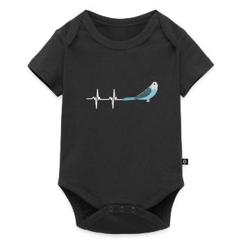 Blue Quaker Parrot Maman - Body à manches courtes Premium Bébé - noir - Devant