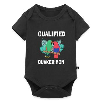 Blue Quaker Parrot Maman - Body à manches courtes Premium Bébé - noir - Devant