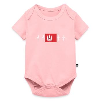 Kobenhavn Denmark Danish Kobenhaven Mermaid - Baby Premium Kurzarmbody - Rosa - Vorne