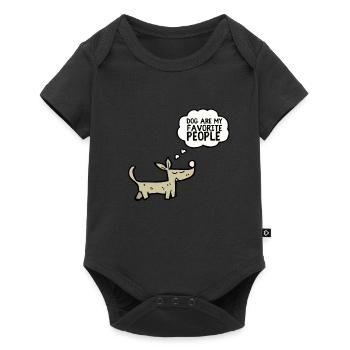 Dogs Are My Favorite People - Baby Premium short-sleeve bodysuit - black - Front