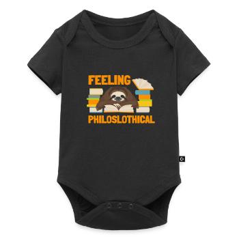 Philosophical Debate Feeling Philoslothical - Baby Premium short-sleeve bodysuit - black - Front