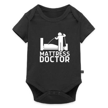 Meilleur vendeur de matelas de lit Docteur - Body à manches courtes Premium Bébé - noir - Devant