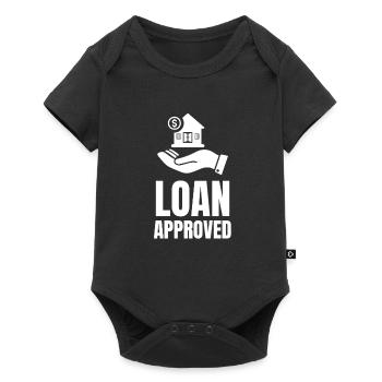 Loan Heartbeat - Loan Officer Mortgage Broker - Baby Premium short-sleeve bodysuit - black - Front