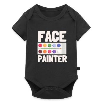 Face Painter And Face Painting - Baby Premium short-sleeve bodysuit - black - Front