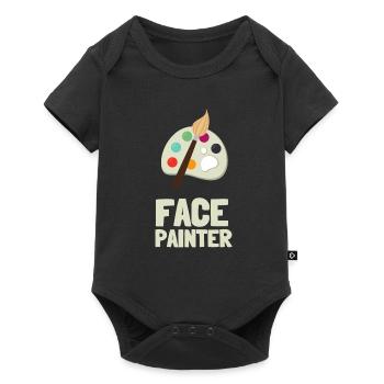 Face Painter And Face Painting - Baby Premium short-sleeve bodysuit - black - Front
