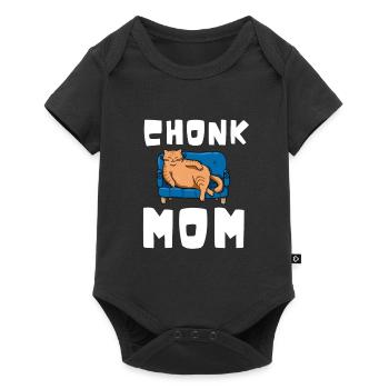 Chonk Cat Obésité - Body à manches courtes Premium Bébé - noir - Devant