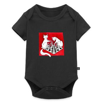 Chess Master Chess Club & 3 Way Chess Game - Baby Premium short-sleeve bodysuit - black - Front