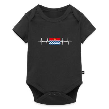 Royaume-Uni Drapeau du Grand Londres - Body à manches courtes Premium Bébé - noir - Devant