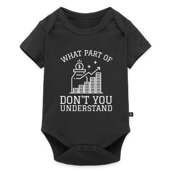 Investment Strategy Buy And Hold - Baby Premium short-sleeve bodysuit - black - Front