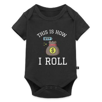 Investment Strategy Buy And Hold - Baby Premium short-sleeve bodysuit - black - Front