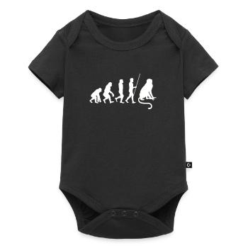 I Just Really Like Monkeys Ok? - Baby Premium Kurzarmbody - Schwarz - Vorne