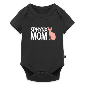 Sphynx Maman Chat Sans Poils Propriétaire de Chat - Body à manches courtes Premium Bébé - noir - Devant