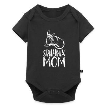 Sphynx Maman Chat Sans Poils Propriétaire de Chat - Body à manches courtes Premium Bébé - noir - Devant