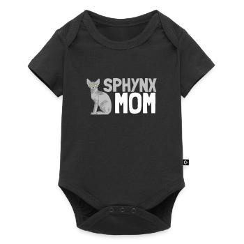 Sphynx Maman Chat Sans Poils Propriétaire de Chat - Body à manches courtes Premium Bébé - noir - Devant